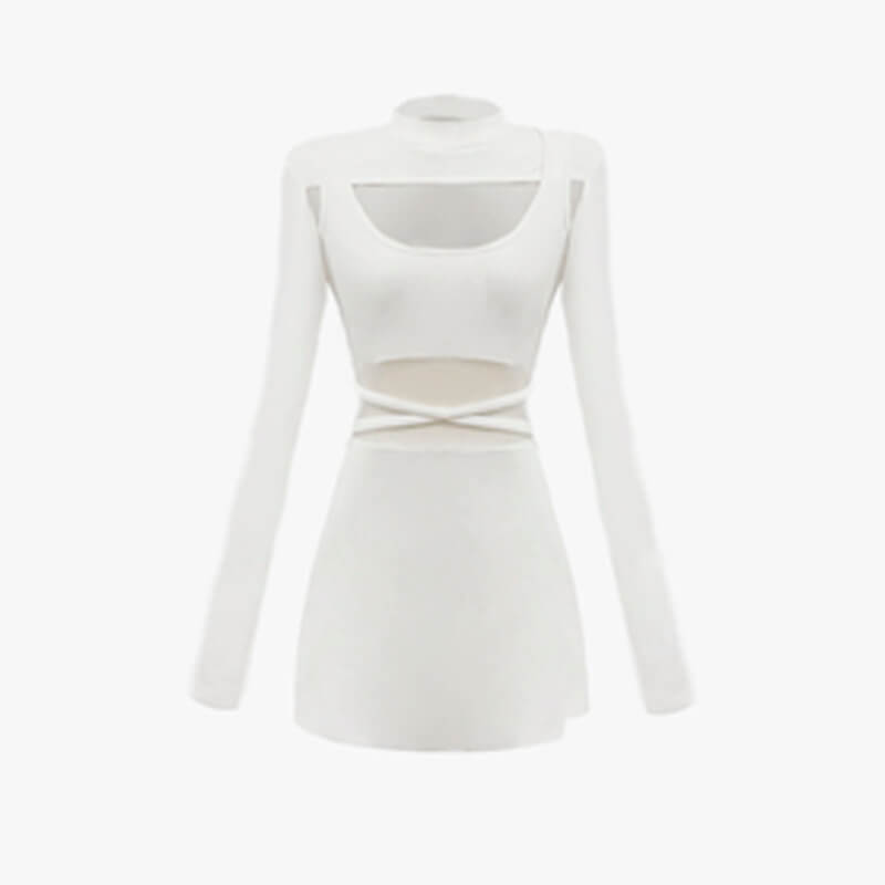 Sexy EGirl Dress Long-Sleeved Extreme Shoulder Top Sexy EGirl Dress Long-Sleeved Extreme Shoulder Top