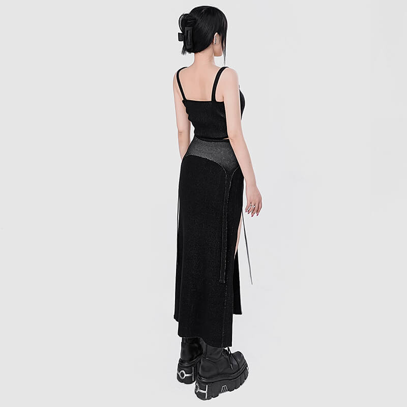 Sexy EGirl Open Legs Long Skirt for Women Sexy EGirl Open Legs Long Skirt for Women