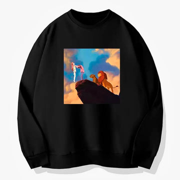 Shinji Ikari Choking Asuka Lion King Scene Sweatshirt