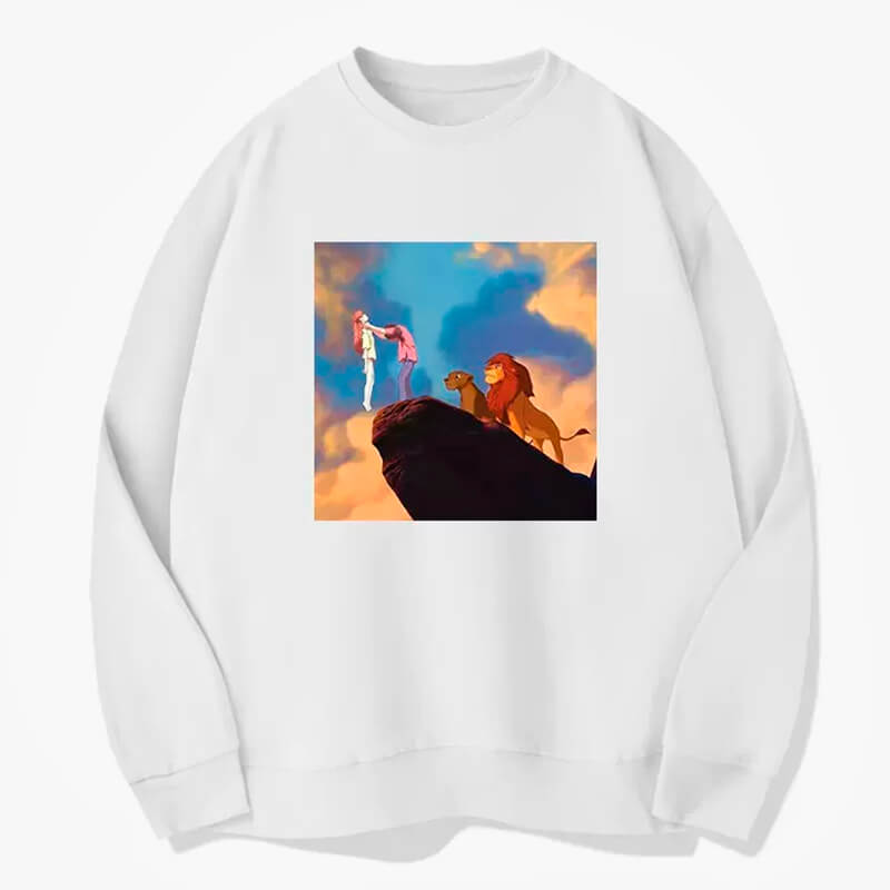 Shinji Ikari Choking Asuka Lion King Scene Sweatshirt Shinji Ikari Choking Asuka Lion King Scene Sweatshirt