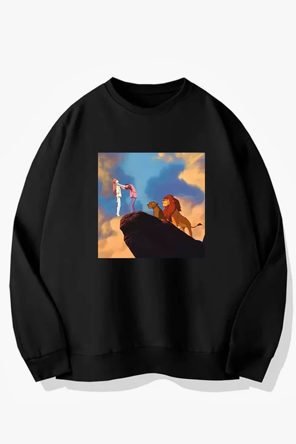 Shinji Ikari Choking Asuka Lion King Scene Sweatshirt Shinji Ikari Choking Asuka Lion King Scene Sweatshirt