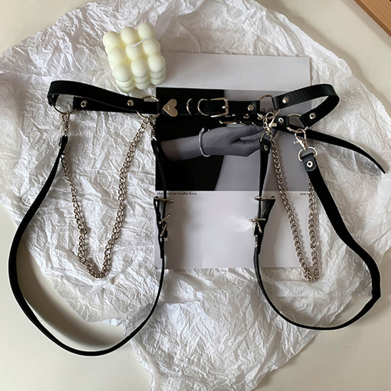 Shoulder Straps Chain Belt Harness Set Shoulder Straps Chain Belt Harness Set