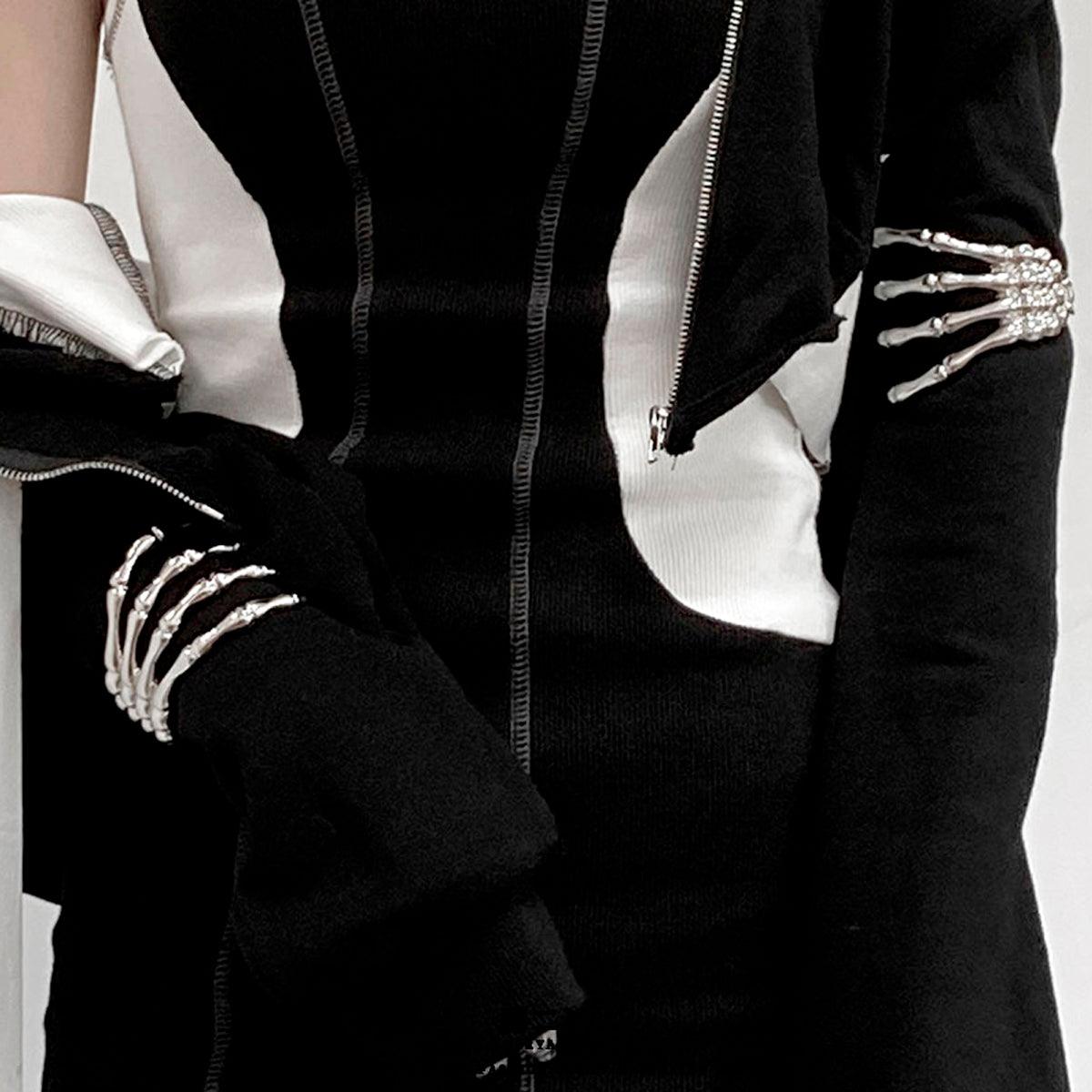 Skeleton Hand Bracelet Trad Goth Aesthetic - Aesthetic Clothes Shop
