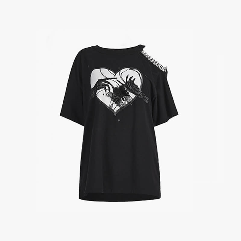 Skeleton Hands Touch Goth T-Shirt Skeleton Hands Touch Goth T-Shirt