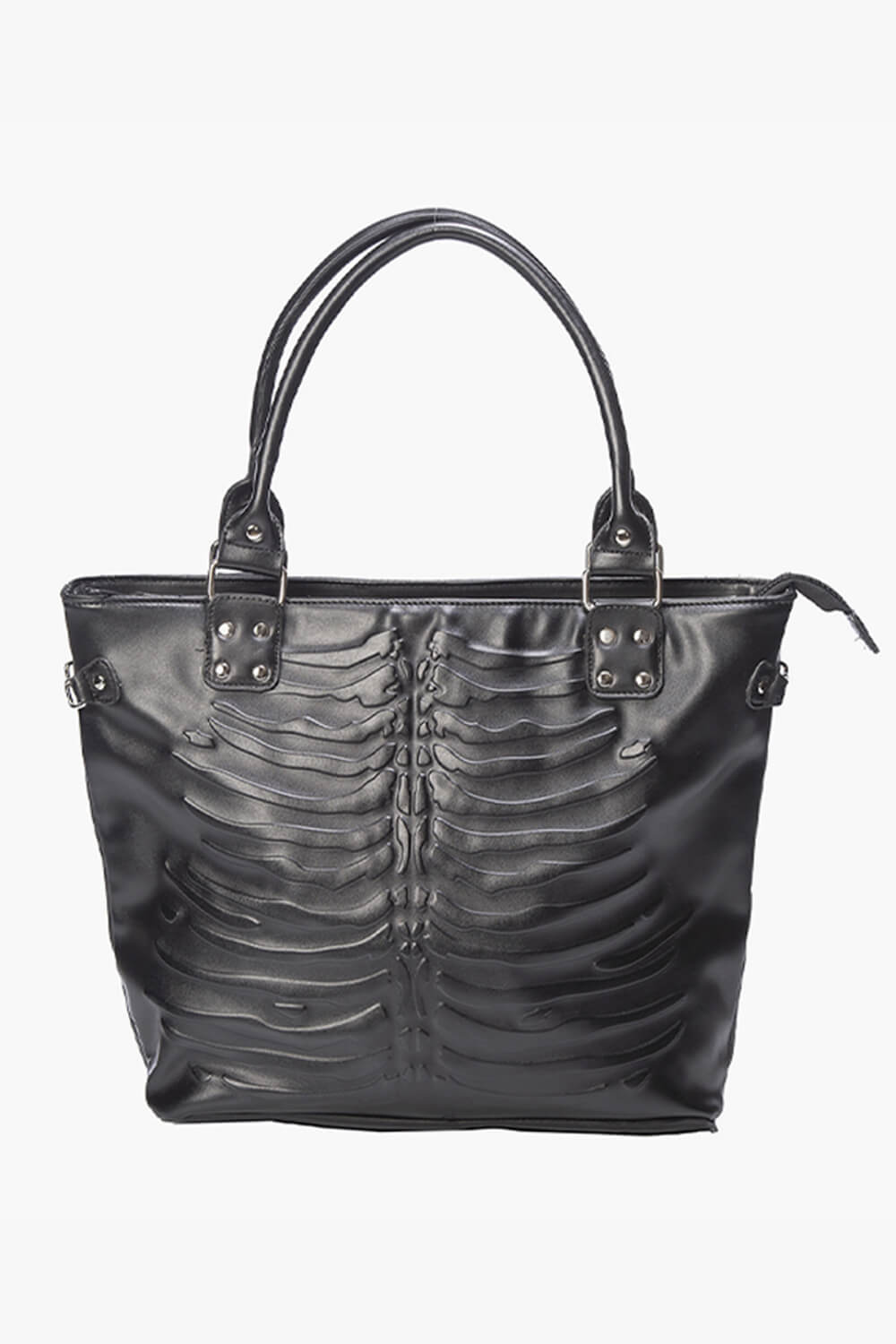 Skeleton Ribs Tote Handbag Addamscore Aesthetic