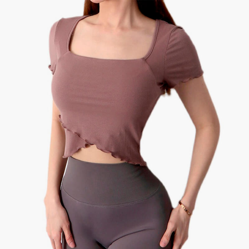 Softie Aesthetic Ruffle Edge Crop Top Softie Aesthetic Ruffle Edge Crop Top