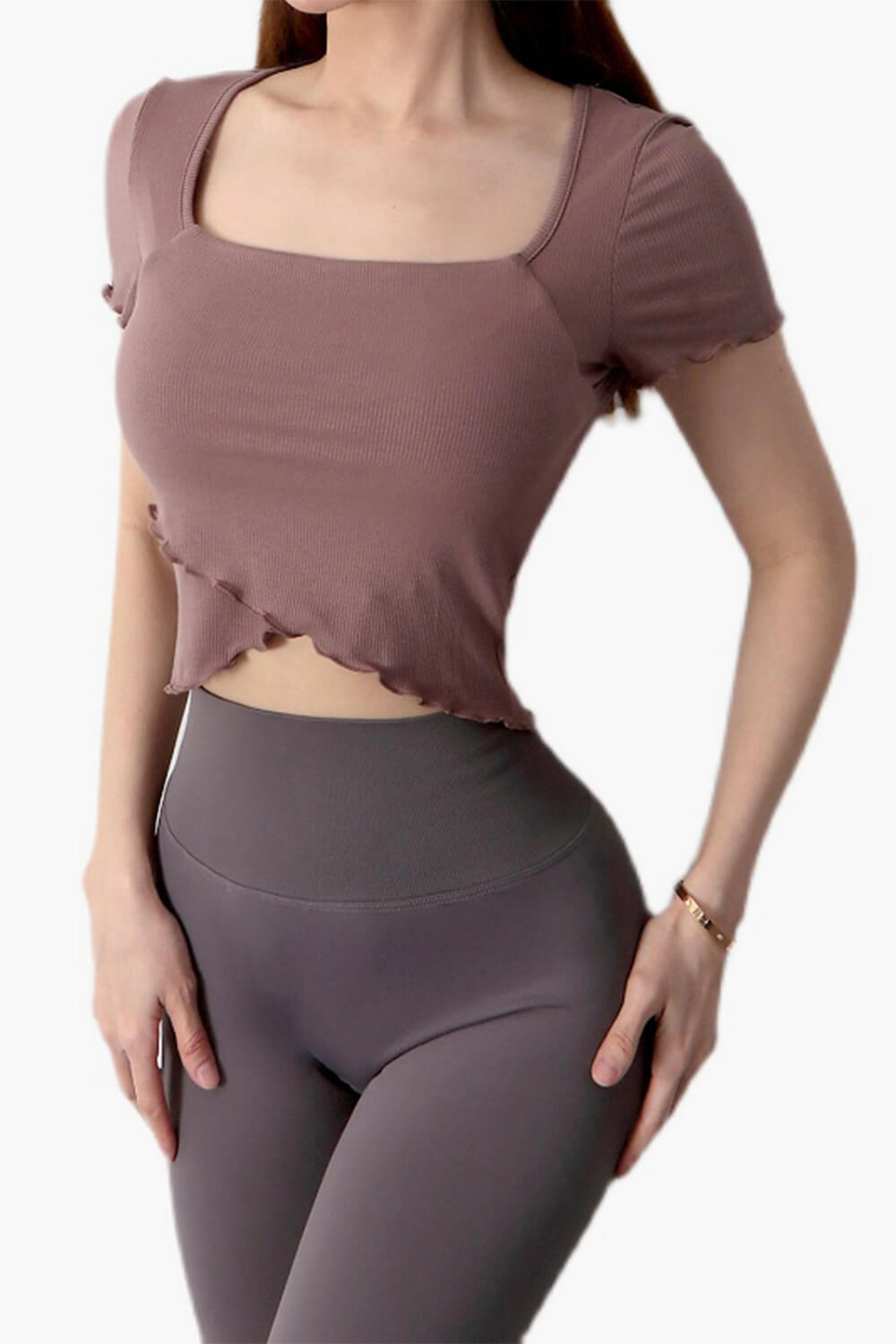 Softie Aesthetic Ruffle Edge Crop Top Softie Aesthetic Ruffle Edge Crop Top