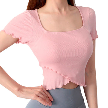 Softie Aesthetic Ruffle Edge Crop Top Softie Aesthetic Ruffle Edge Crop Top