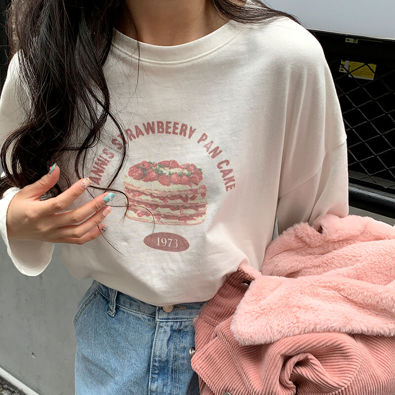 Strawberry Pancake Long Sleeve Shirt