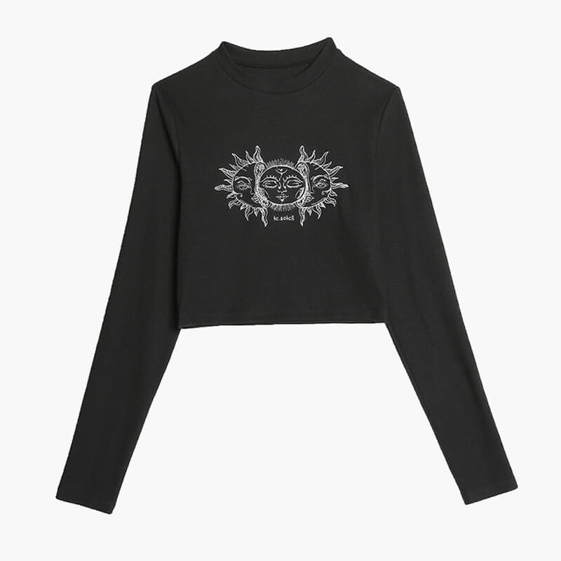 Sun Goddess Aesthetic Long Sleeve Top Sun Goddess Aesthetic Long Sleeve Top