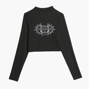 Sun Goddess Aesthetic Long Sleeve Top Sun Goddess Aesthetic Long Sleeve Top