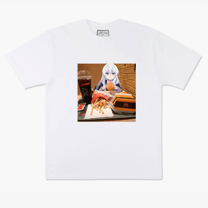 Tabitabi Elaina Mcdonalds Anime T-Shirt Tabitabi Elaina Mcdonalds Anime T-Shirt