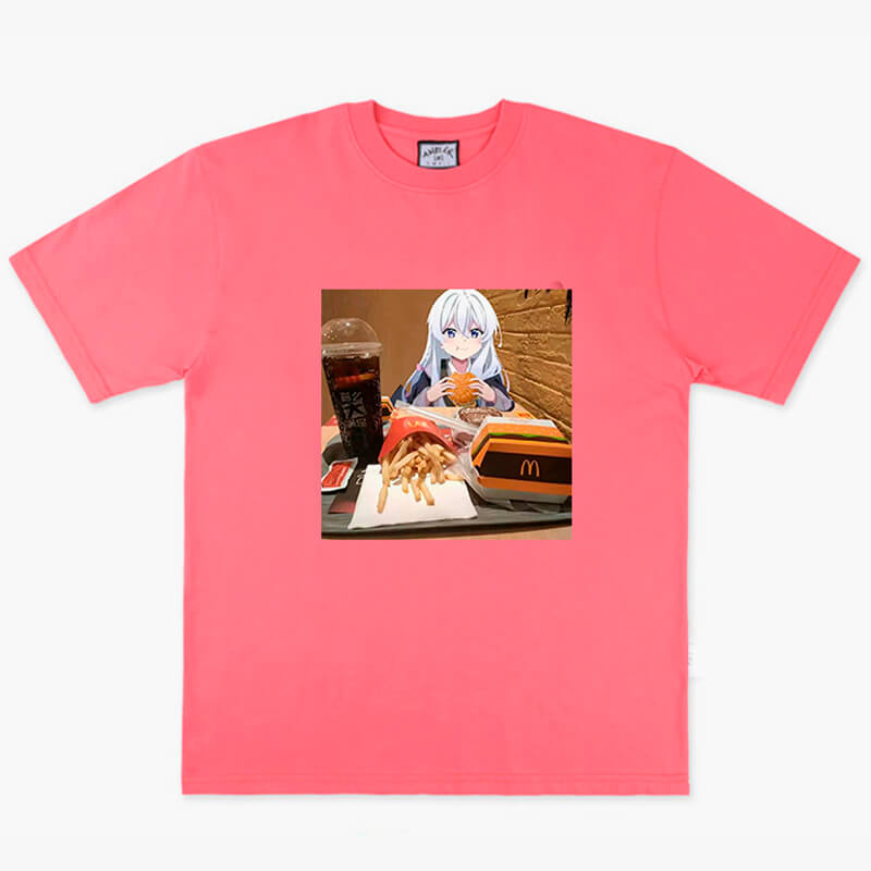 Tabitabi Elaina Mcdonalds Anime T-Shirt Tabitabi Elaina Mcdonalds Anime T-Shirt