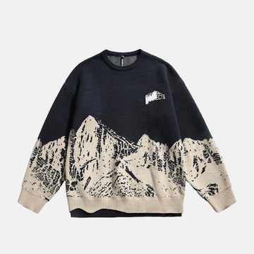 That Year That Mountain Contrast Sweater