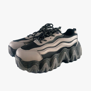 Thick Wave Platform Reflective Sneakers