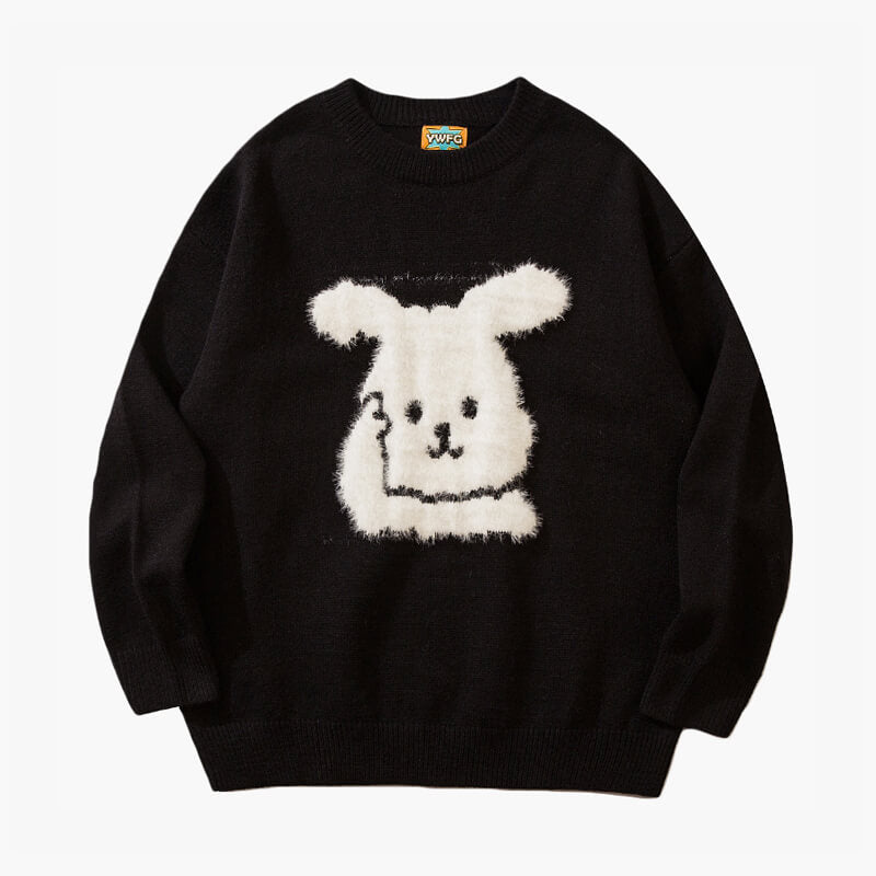 Think About It Rabbit Aesthetic Sweater Think About It Rabbit Aesthetic Sweater