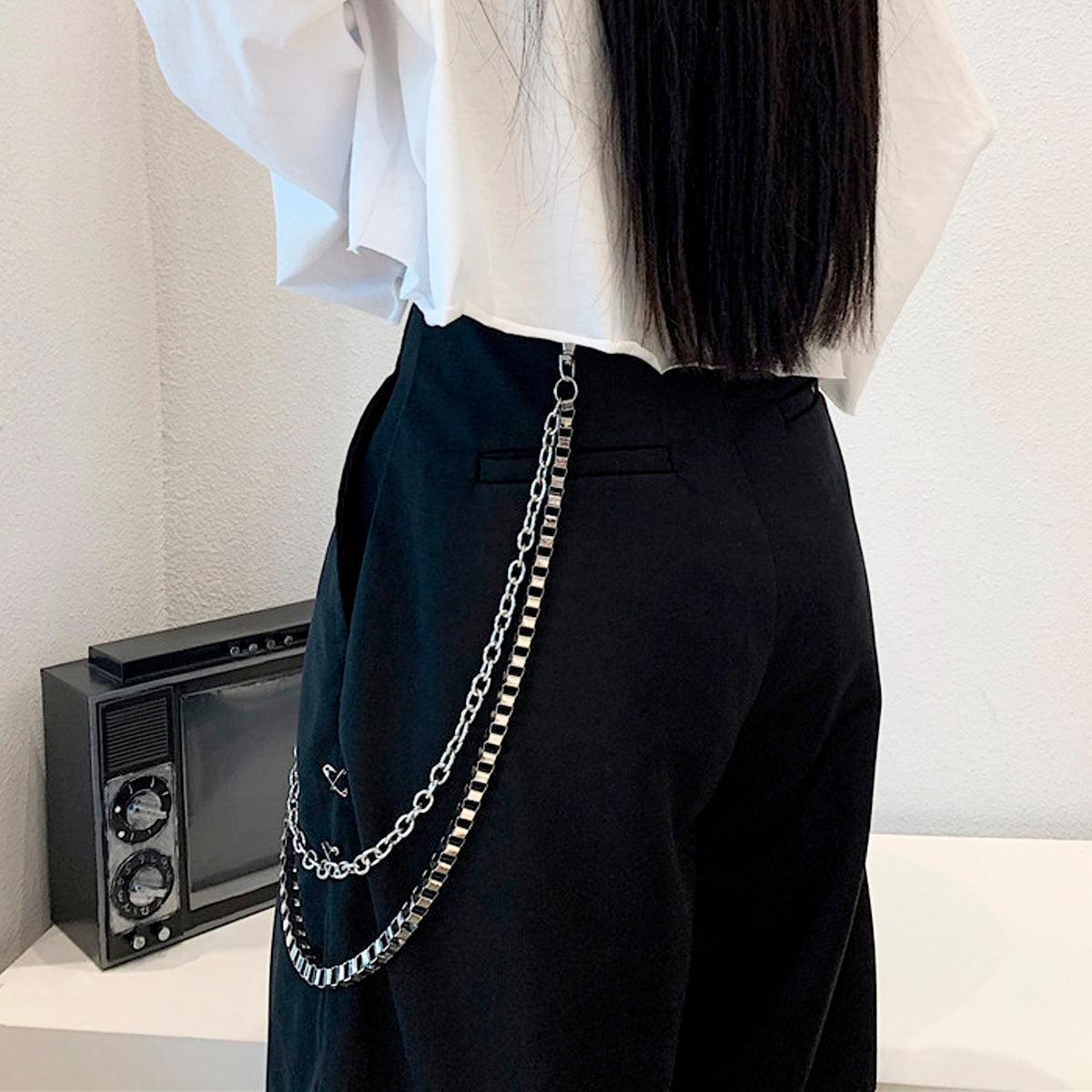 Triple Cross Harajuku Belt Chain - Aesthetic Clothes Shop Triple Cross Harajuku Belt Chain - Aesthetic Clothes Shop