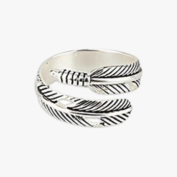 Twisted Feather Ring Cottagecore Aesthetic - Aesthetic Clothes Shop Twisted Feather Ring Cottagecore Aesthetic - Aesthetic Clothes Shop