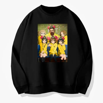 Walter White and K-On Girls Anime Sweatshirt Breaking Bad Walter White and K-On Girls Anime Sweatshirt Breaking Bad