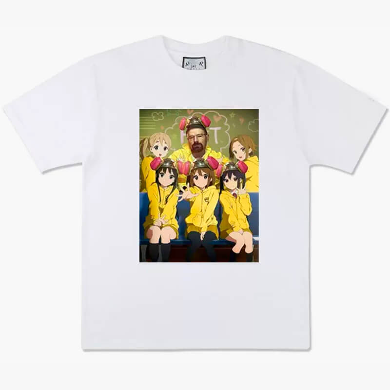 Walter White and K-On Girls Anime T-Shirt Breaking Bad Walter White and K-On Girls Anime T-Shirt Breaking Bad