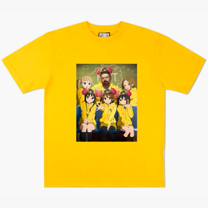 Walter White and K-On Girls Anime T-Shirt Breaking Bad Walter White and K-On Girls Anime T-Shirt Breaking Bad