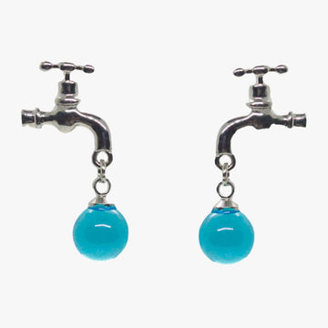 Water Faucet Earrings Water Drop