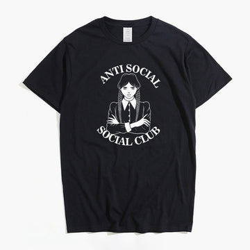Wednesday Black Tee Anti Social Social Club Wednesday Black Tee Anti Social Social Club
