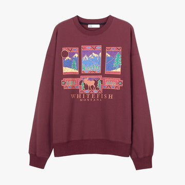 Whitefish Montana Mountains Sweatshirt - Aesthetic Clothes Shop Whitefish Montana Mountains Sweatshirt - Aesthetic Clothes Shop