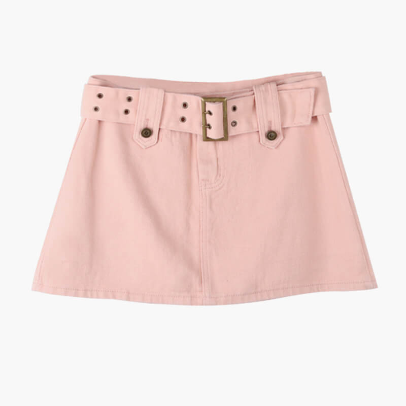 Wide Belt Skirt Babygirl Aesthetic Wide Belt Skirt Babygirl Aesthetic