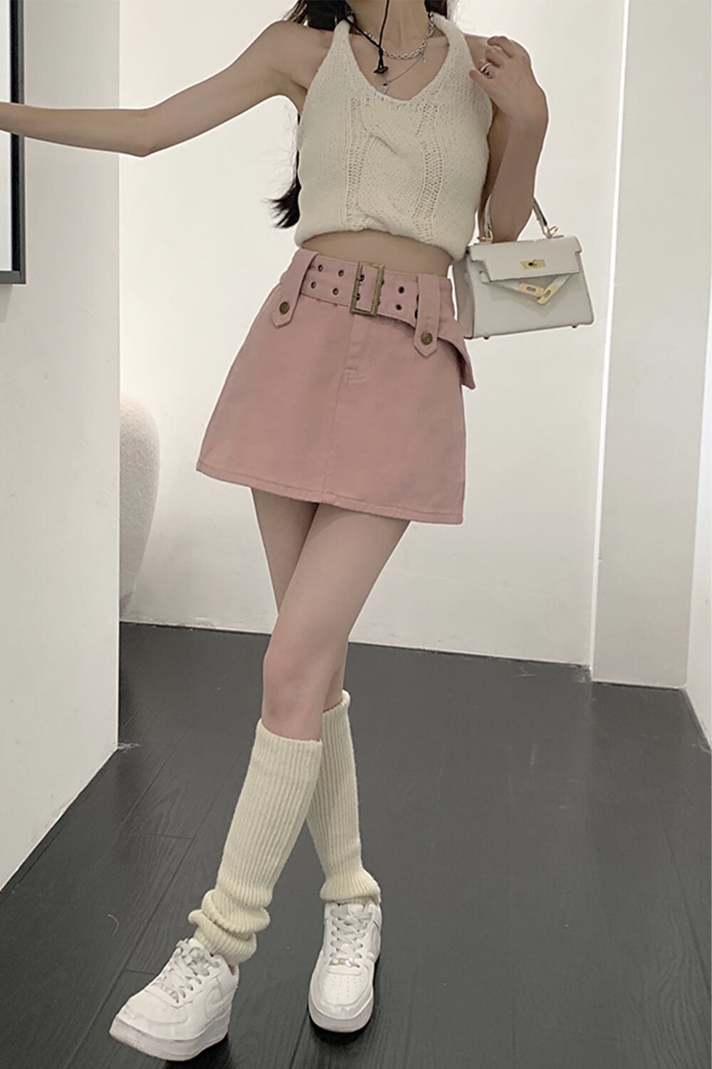 Wide Belt Skirt Babygirl Aesthetic Wide Belt Skirt Babygirl Aesthetic