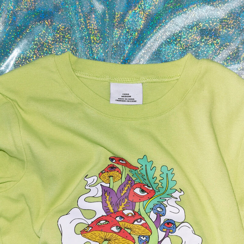 Y2K Aesthetic Crop Top Fungus Among Us Y2K Aesthetic Crop Top Fungus Among Us