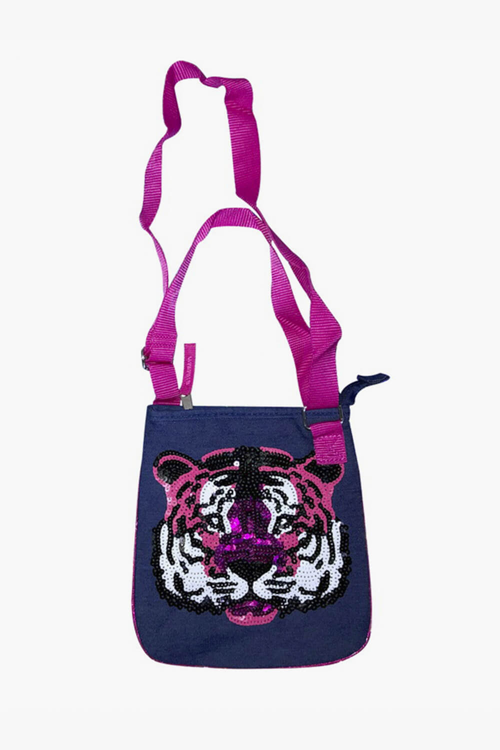 Y2K Aesthetic Denim Bag Sequin Tiger