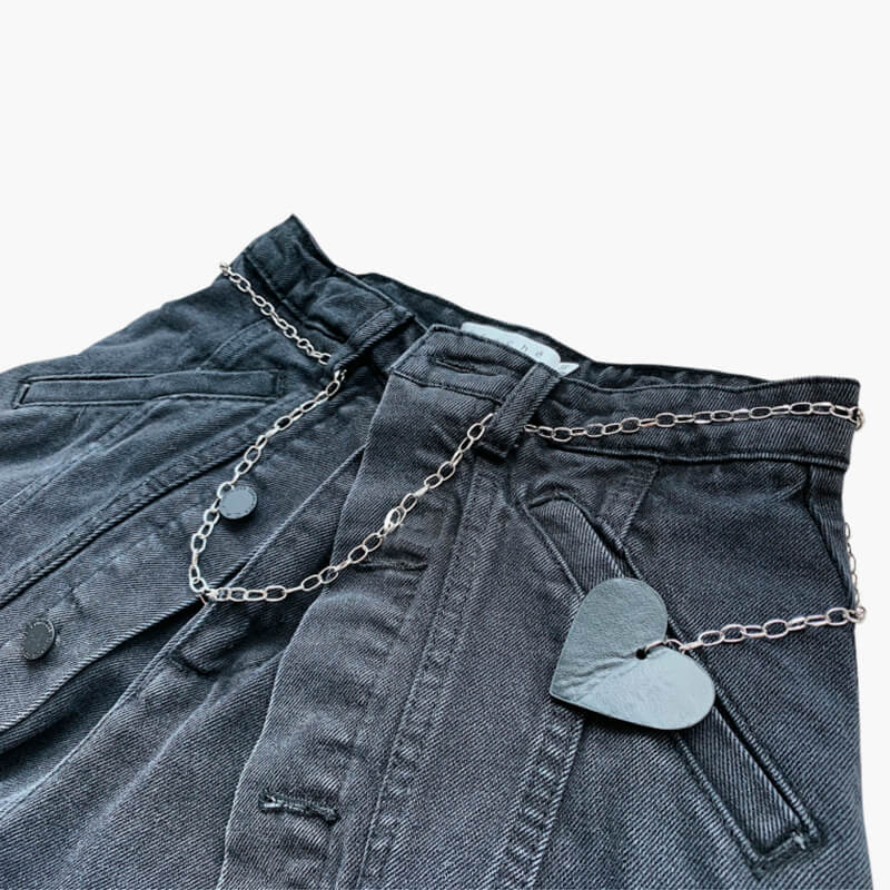 Y2K Aesthetic Denim Shorts Hips Wrap Layer Y2K Aesthetic Denim Shorts Hips Wrap Layer