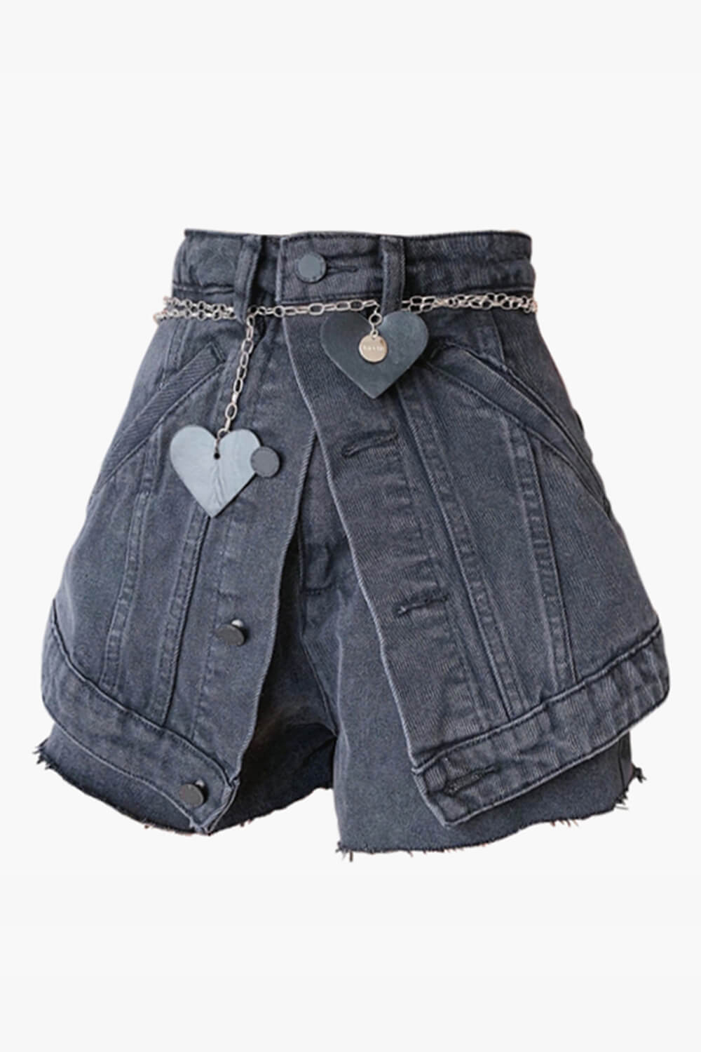Y2K Aesthetic Denim Shorts Hips Wrap Layer Y2K Aesthetic Denim Shorts Hips Wrap Layer