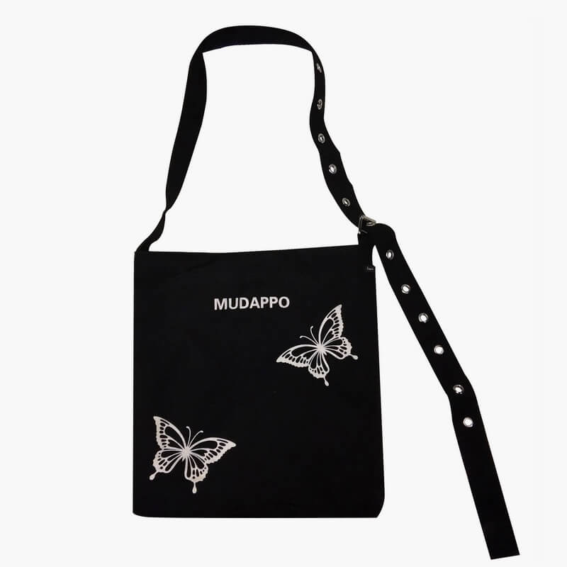 Y2K Aesthetic Glow in the Dark Butterfly Tote Bag Y2K Aesthetic Glow in the Dark Butterfly Tote Bag