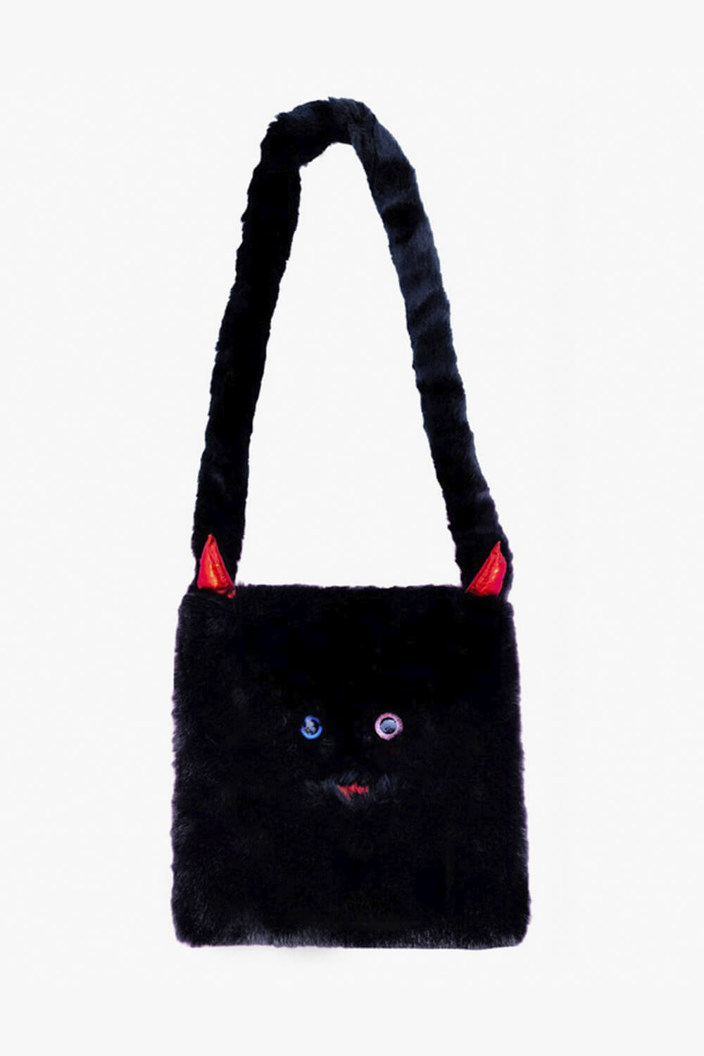 Y2K Weirdcore Aesthetic Bag Black Fluffy Little Demon Y2K Weirdcore Aesthetic Bag Black Fluffy Little Demon