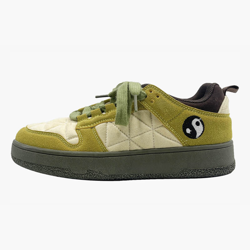 Yin Yang Green Aesthetic Sneakers Yin Yang Green Aesthetic Sneakers
