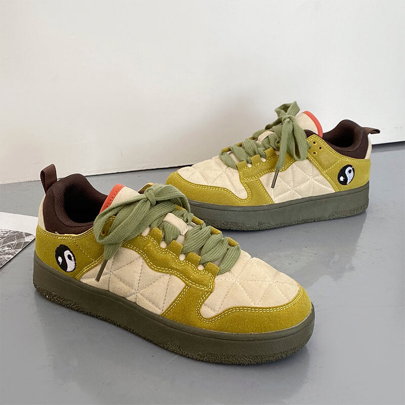 Yin Yang Green Aesthetic Sneakers Yin Yang Green Aesthetic Sneakers