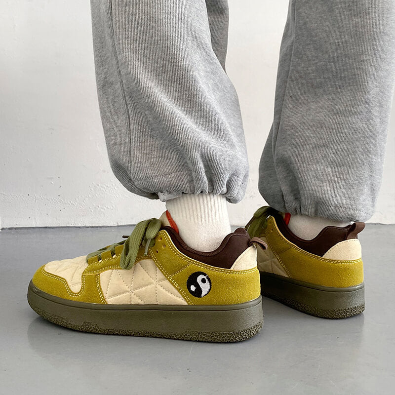 Yin Yang Green Aesthetic Sneakers Yin Yang Green Aesthetic Sneakers