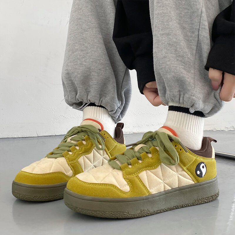 Yin Yang Green Aesthetic Sneakers Yin Yang Green Aesthetic Sneakers