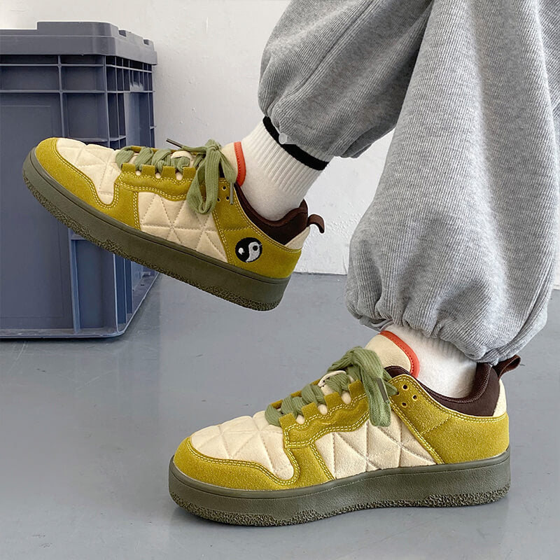 Yin Yang Green Aesthetic Sneakers Yin Yang Green Aesthetic Sneakers