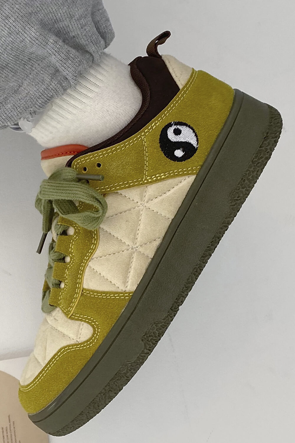 Yin Yang Green Aesthetic Sneakers Yin Yang Green Aesthetic Sneakers