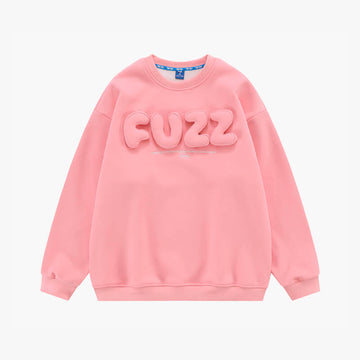 3D Letters Fuzz Pink Sweatshirt
