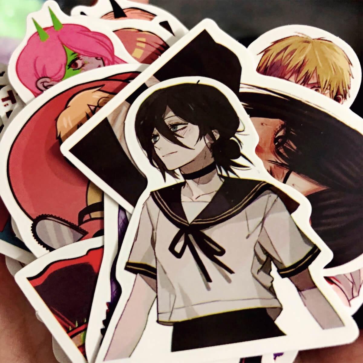 50 Chainsaw Man Stickers Waterproof - Aesthetic Clothes Shop