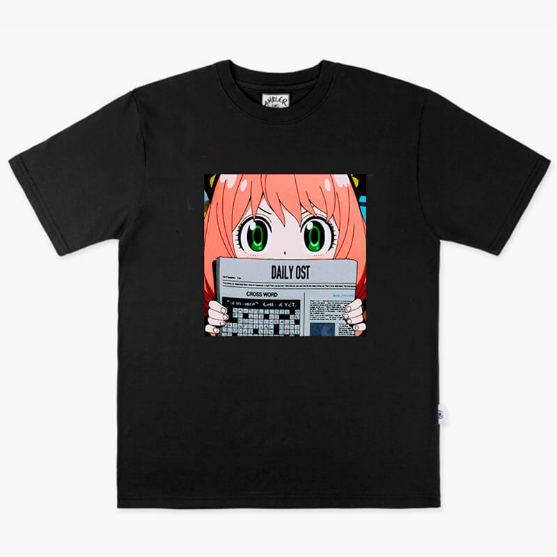 Anime Aesthetic Anya Forger With Newspaper T-Shirt