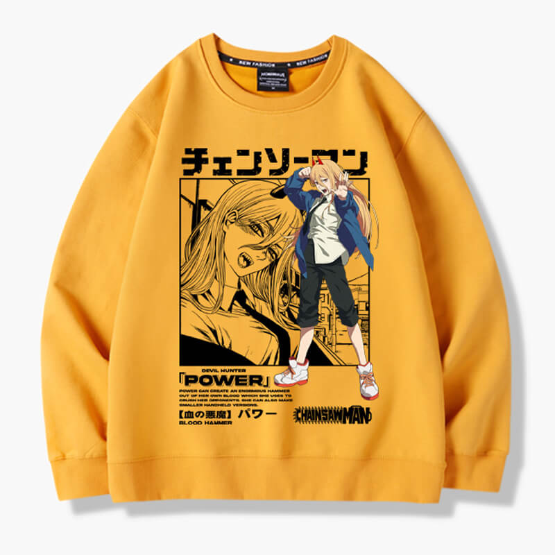 Anime Chainsaw Man Power Sweatshirt