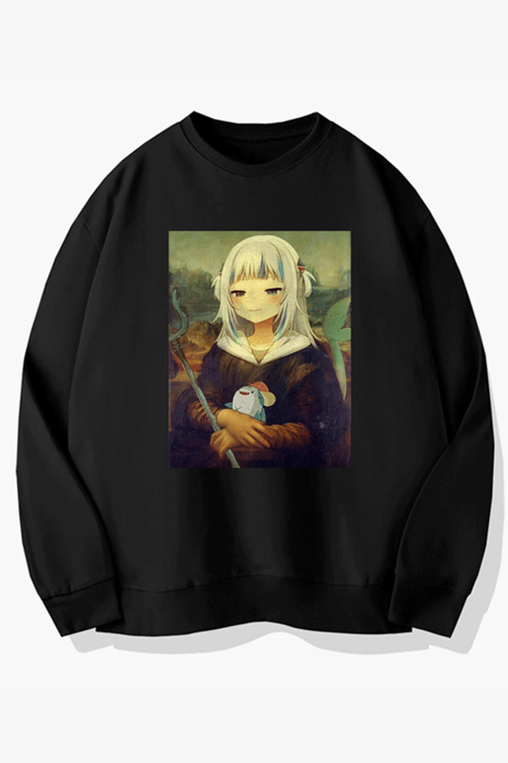 Anime Girl Mona Lisa Animecore Sweatshirt