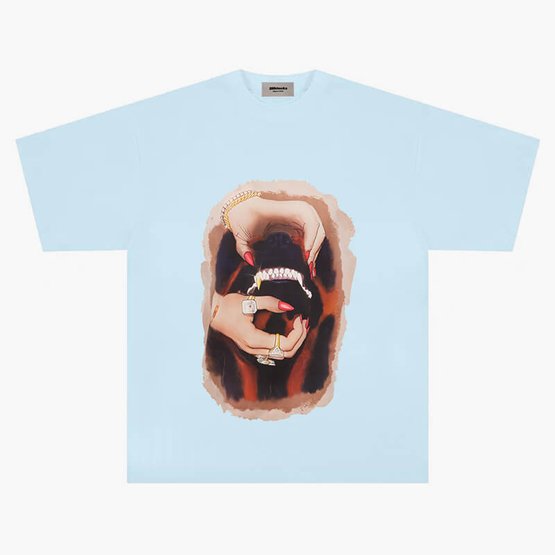 Baddie Aesthetic T-Shirt Golden Dog Tooth And The Rich
