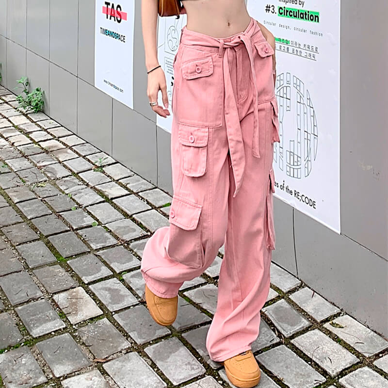 Calvin Klein Jeans Womens Cotton Twill Cargo Pant | Eggshell | Footasylum