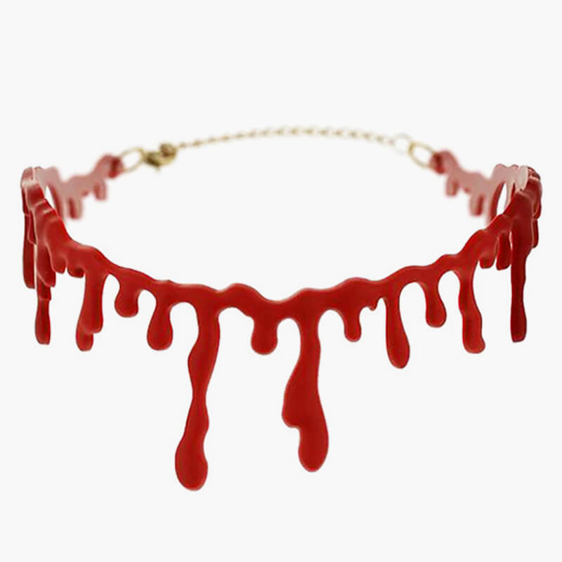 Bleeding Neck Necklace Halloween Aesthetic